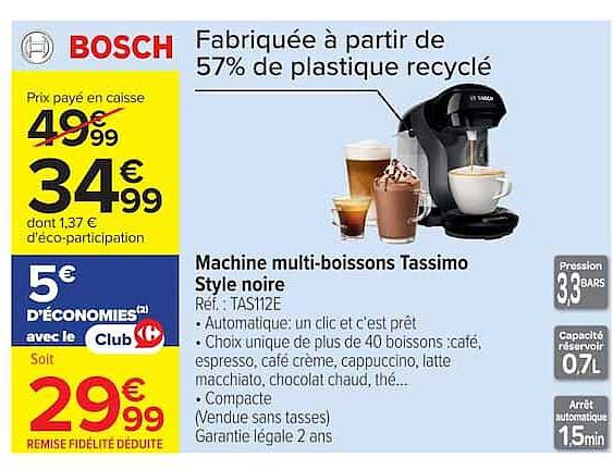 Machine multi-boissons Tassimo Style noire