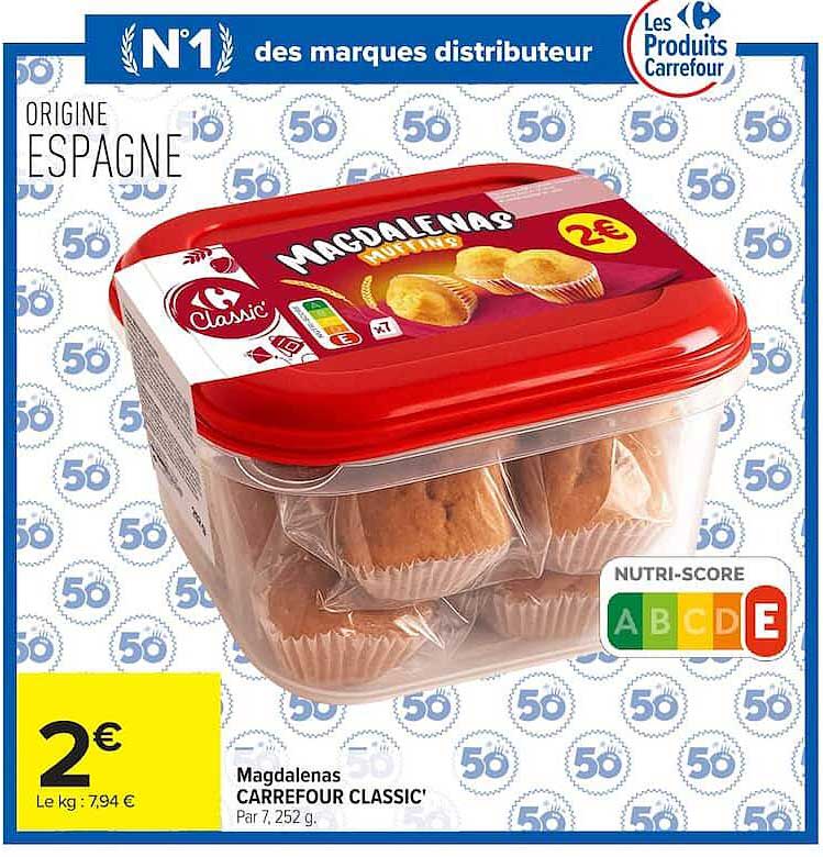Magdalenas CARREFOUR CLASSIC'