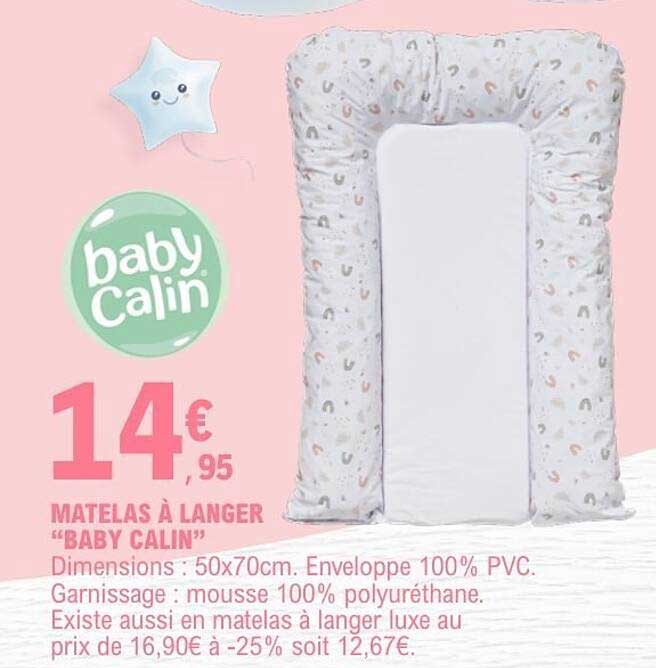 MATELAS À LANGER “BABY CALIN”