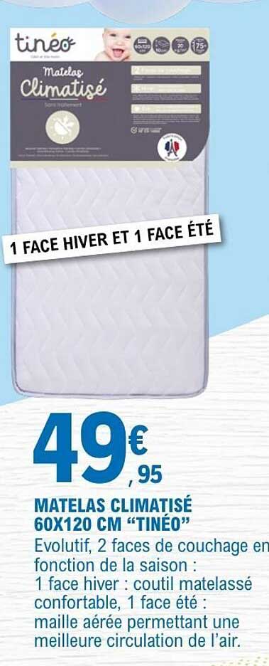 MATELAS CLIMATISÉ 60X120 CM “TINÉO”