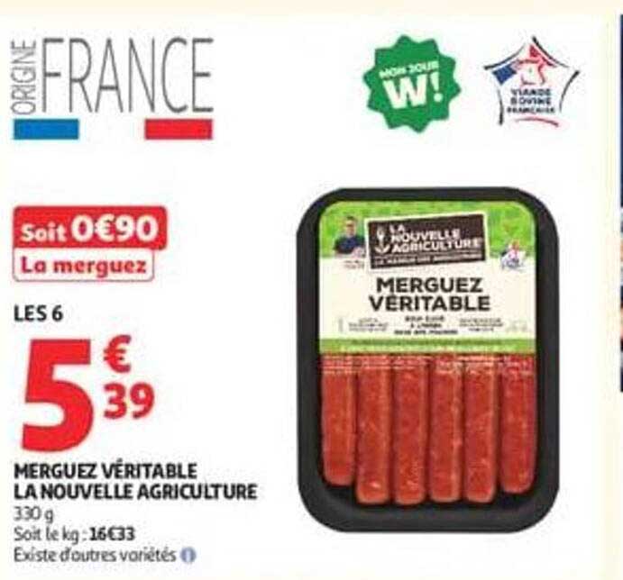MERGUEZ VERITABLE LA NOUVELLE AGRICULTURE