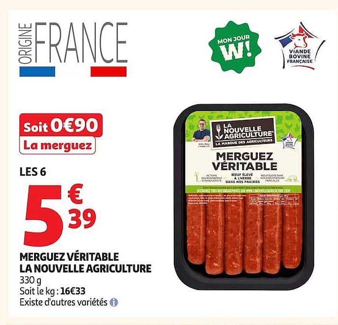 MERGUEZ VERITABLE LA NOUVELLE AGRICULTURE