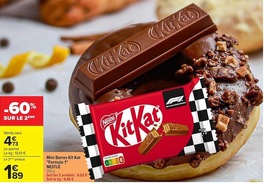 Mini Barres Kit Kat "Formule 1" NESTLÉ 350 g