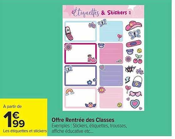 Offre Rentrée des Classes