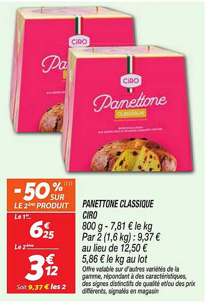 PANETTONE CLASSIQUE CIRO