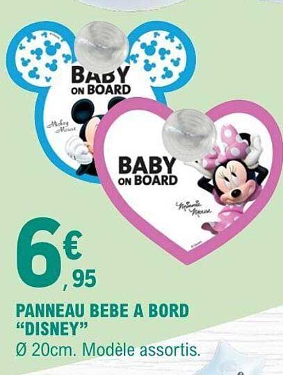 PANNEAU BEBE A BORD “DISNEY”