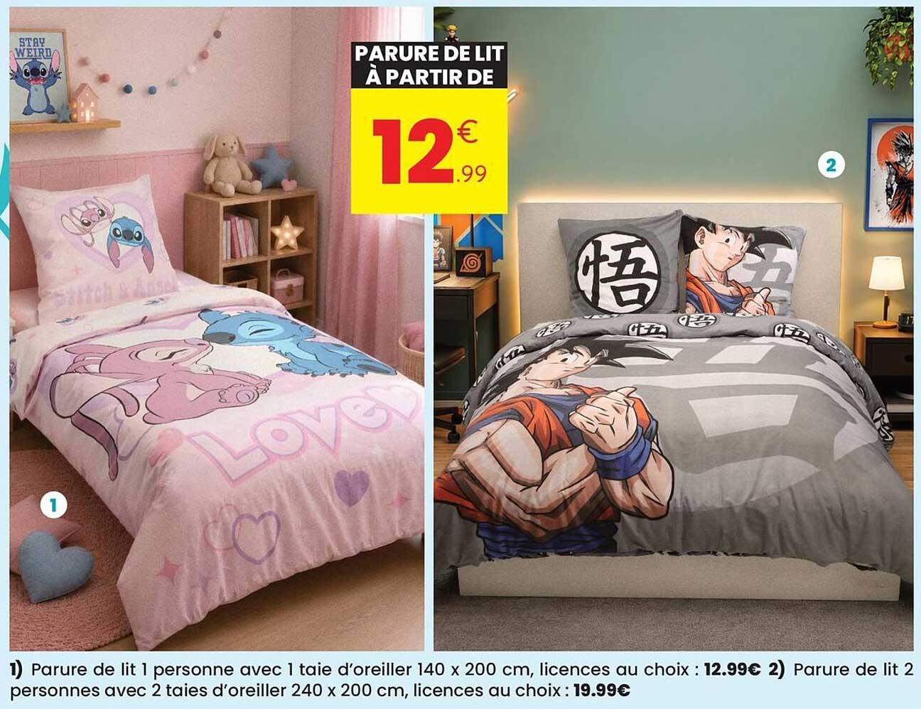PARURE DE LIT À PARTIR DE