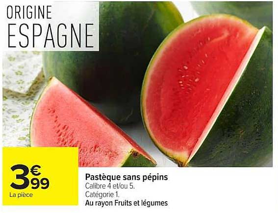 Pastèque sans pépins