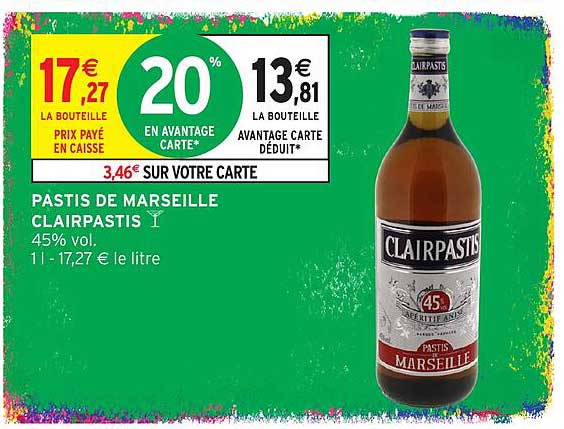 PASTIS DE MARSEILLE CLAIRPASTIS