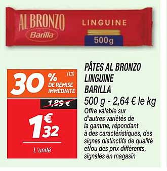 PÂTES AL BRONZO LINGUINE BARILLA