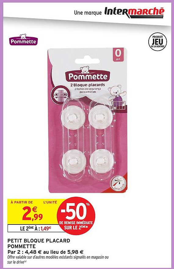 PETIT BLOQUE PLACARD POMMETTE