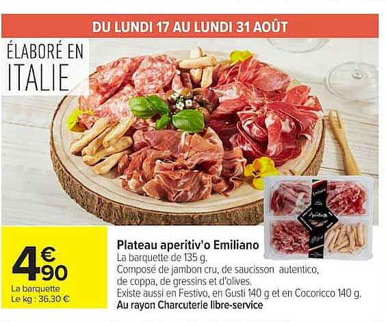 Plateau aperitivo Emiliano