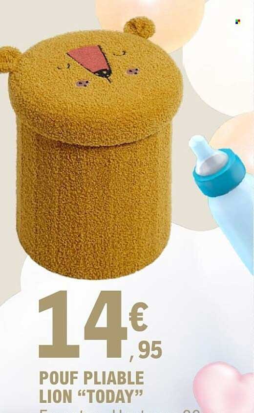 POUF PLIABLE LION “TODAY”