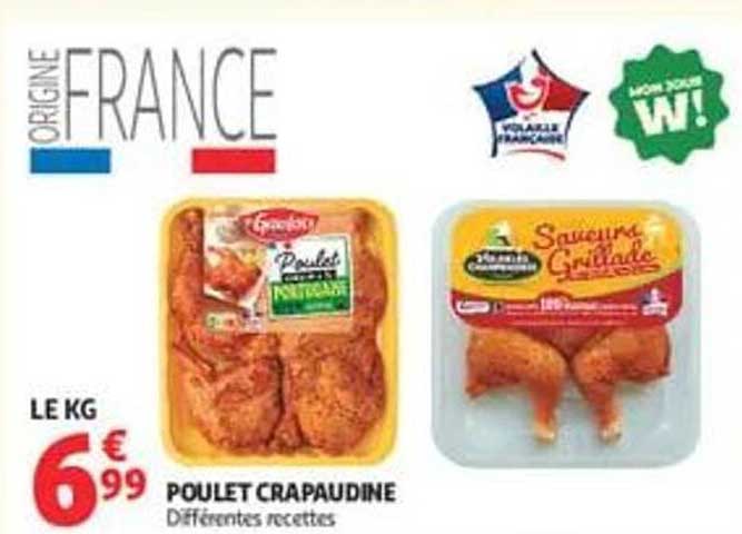 POULET CRAPAUDINE Différentes recettes