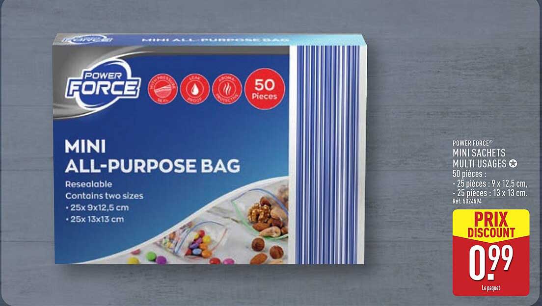 POWER FORCE® MINI SACHETS MULTI USAGES