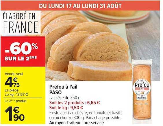Préfou à l'ail PASO