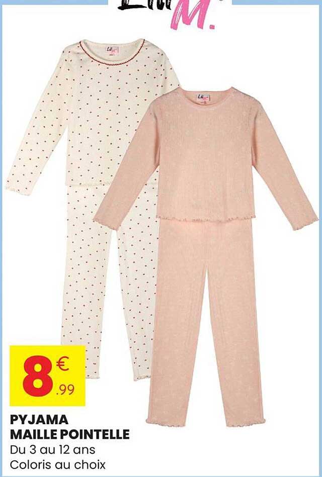 PYJAMA MAILLE POINTELLE