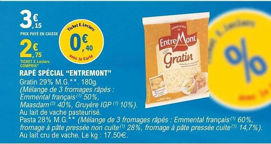 RAPÉ SPÉCIAL “ENTREMONT”