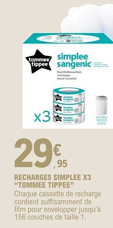 RECHARGES SIMPLEE X3 "TOMMEE TIPPEE"