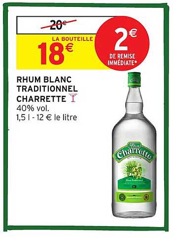 RHUM BLANC TRADITIONNEL CHARRETTE