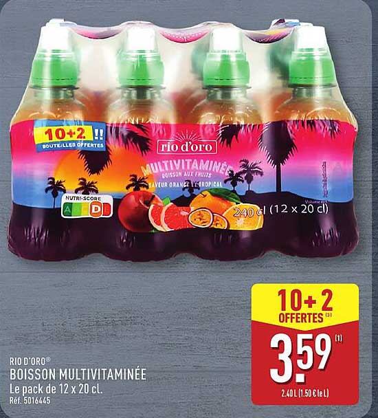RIO D'ORO® BOISSON MULTIVITAMINÉE