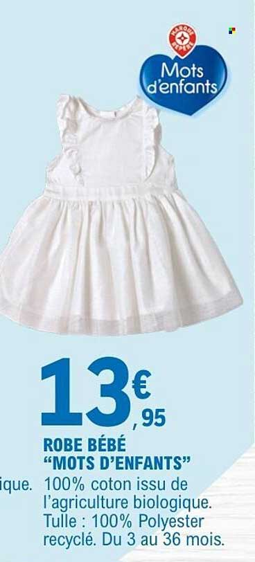 ROBE BÉBÉ “MOTS D’ENFANTS”