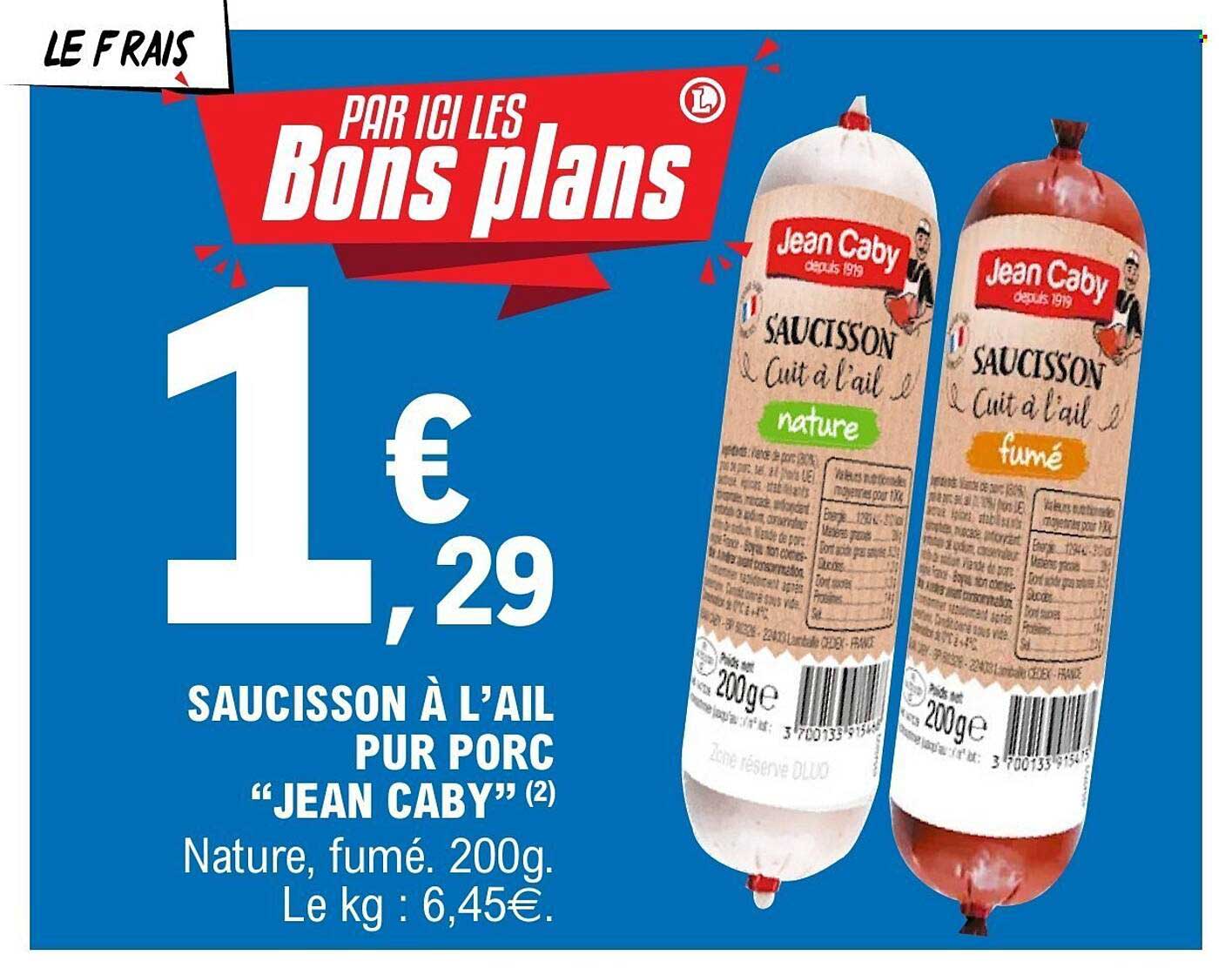 SAUCISSON À L’AIL PUR PORC “JEAN CABY” (2)
