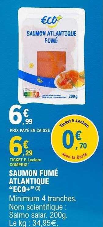 SAUMON ATLANTIQUE FUMÉ