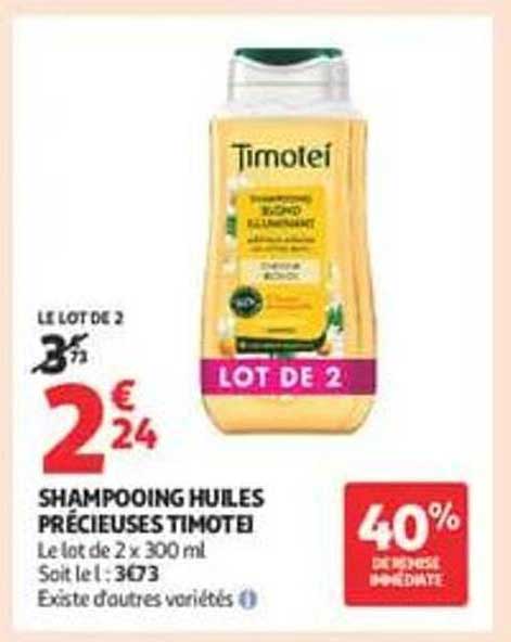 SHAMPOOING HUILES PRÉCIEUSES TIMOTEI