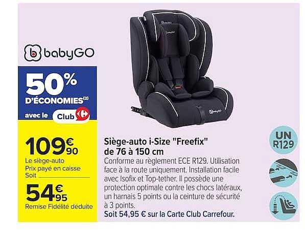 Siège-auto i-Size "Freetix" de 76 à 150 cm