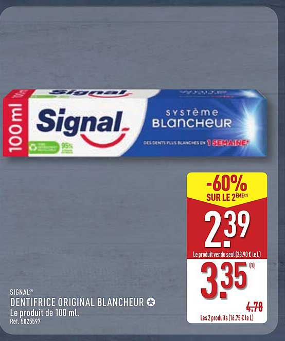 SIGNAL DENTIFRICE ORIGINAL BLANCHEUR