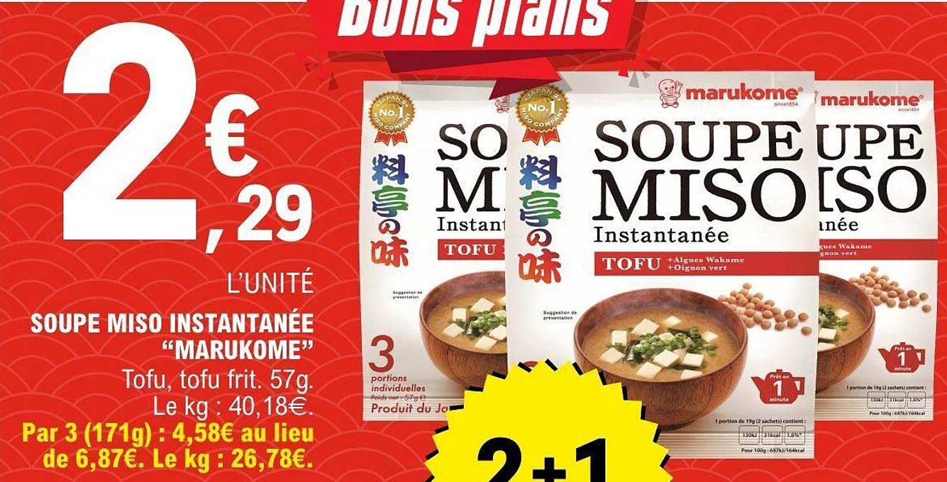 Soupe miso instantanée « Marukome »