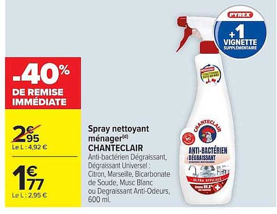 Spray nettoyant ménager CHANTECLAIR