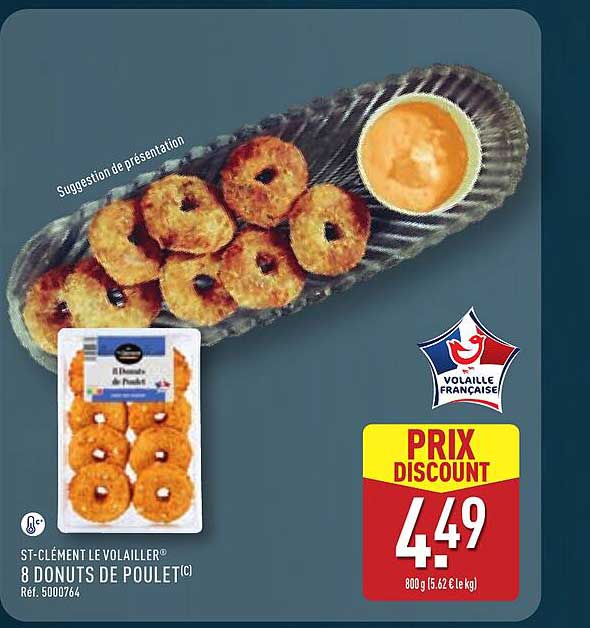 ST-CLÉMENT LE VOLAILLER® 8 DONUTS DE POULET(C) Réf. 5000764