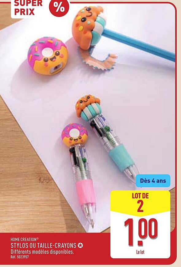 STYLOS OU TAILLE-CRAYONS