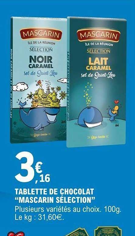 TABLETTE DE CHOCOLAT “MASCARIN SELECTION”