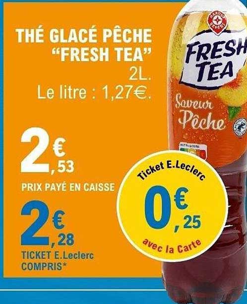 THÉ GLACÉ PÊCHE "FRESH TEA"