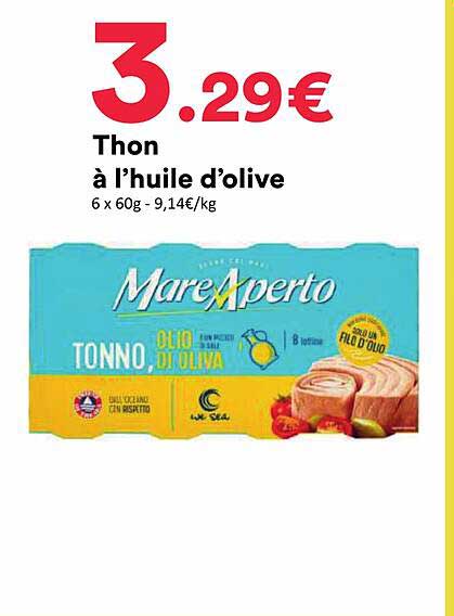 Thon à l’huile d’olive