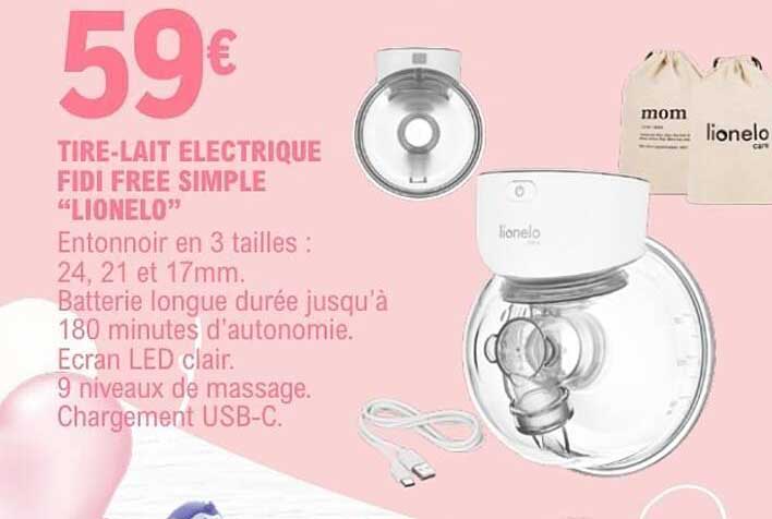 TIRE-LAIT ELECTRIQUE FIDI FREE SIMPLE "LIONELO"