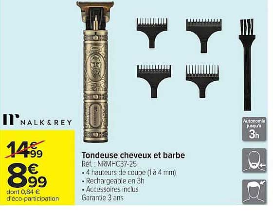 Tondeuse cheveux et barbe