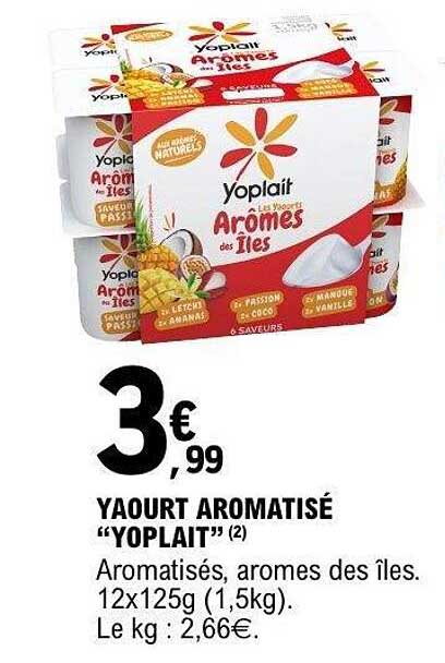 YAOURT AROMATISÉ “YOPLAIT” (2)