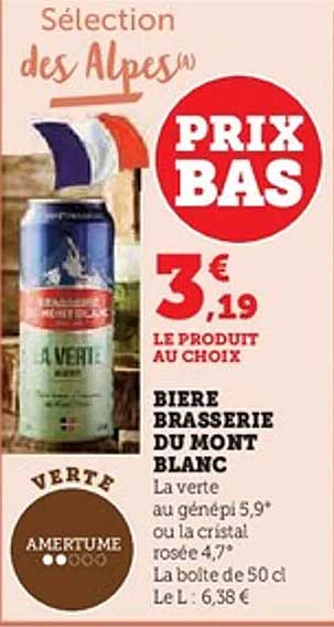 Bière Brasserie du Mont Blanc