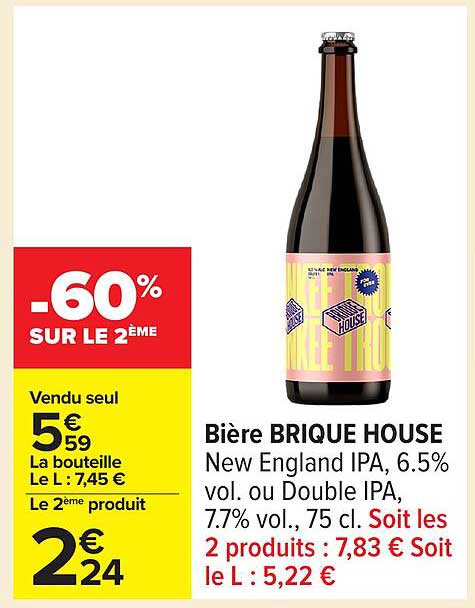 Bière BRIQUE HOUSE New England IPA