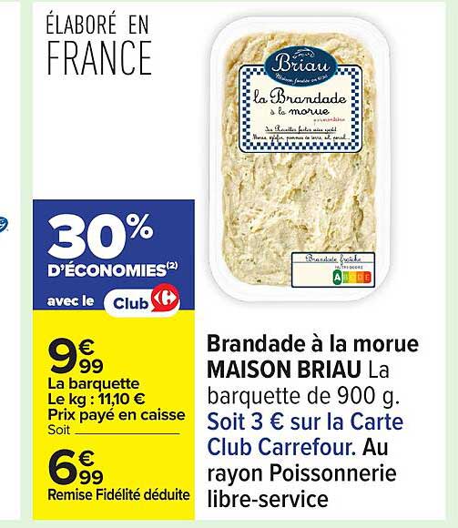 Brandade à la morue MAISON BRIAU