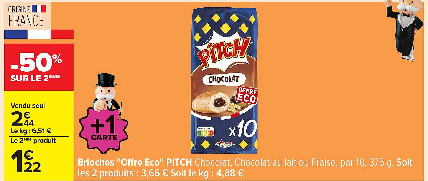 Brioche "Offre Eco" PITCH Chocolat