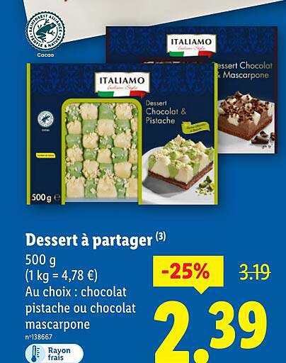 Dessert à partager