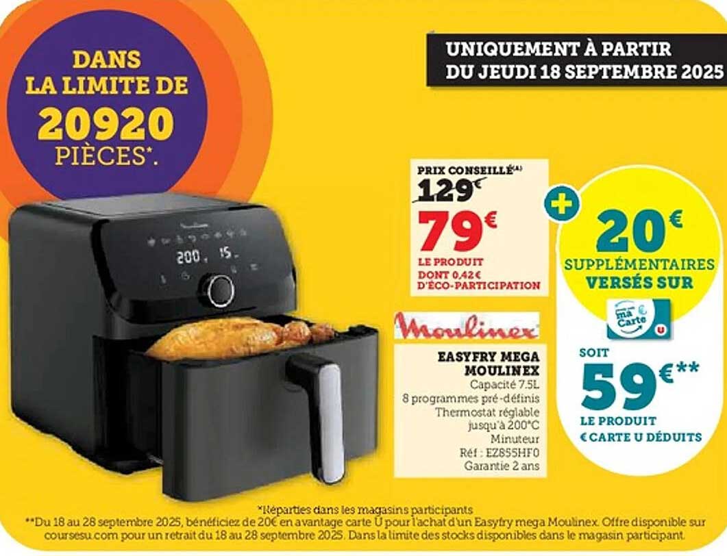 EASYFRY MEGA MOULINEX