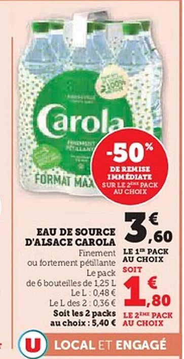 EAU DE SOURCE D’ALSACE CAROLA