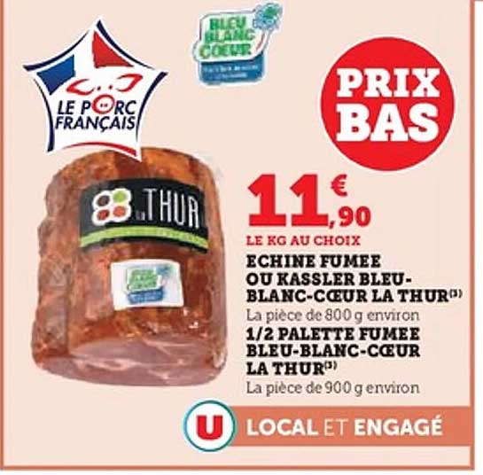 ECHINE FUMEE OU KASSLER BLEU-BLANC-CŒUR LA THUR