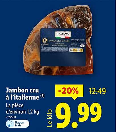 Jambon cru à l’italienne